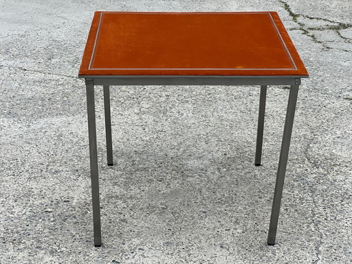 Christian Dior 1970 Steel And Velvet Folding Games Table