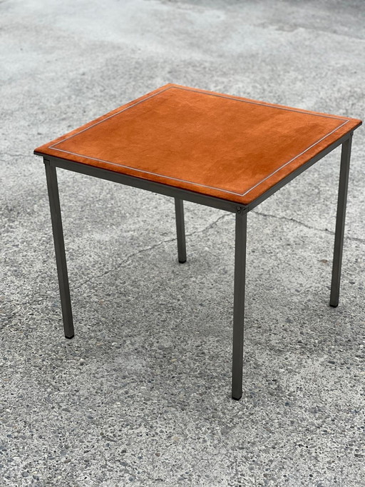 Christian Dior 1970 Steel And Velvet Folding Games Table