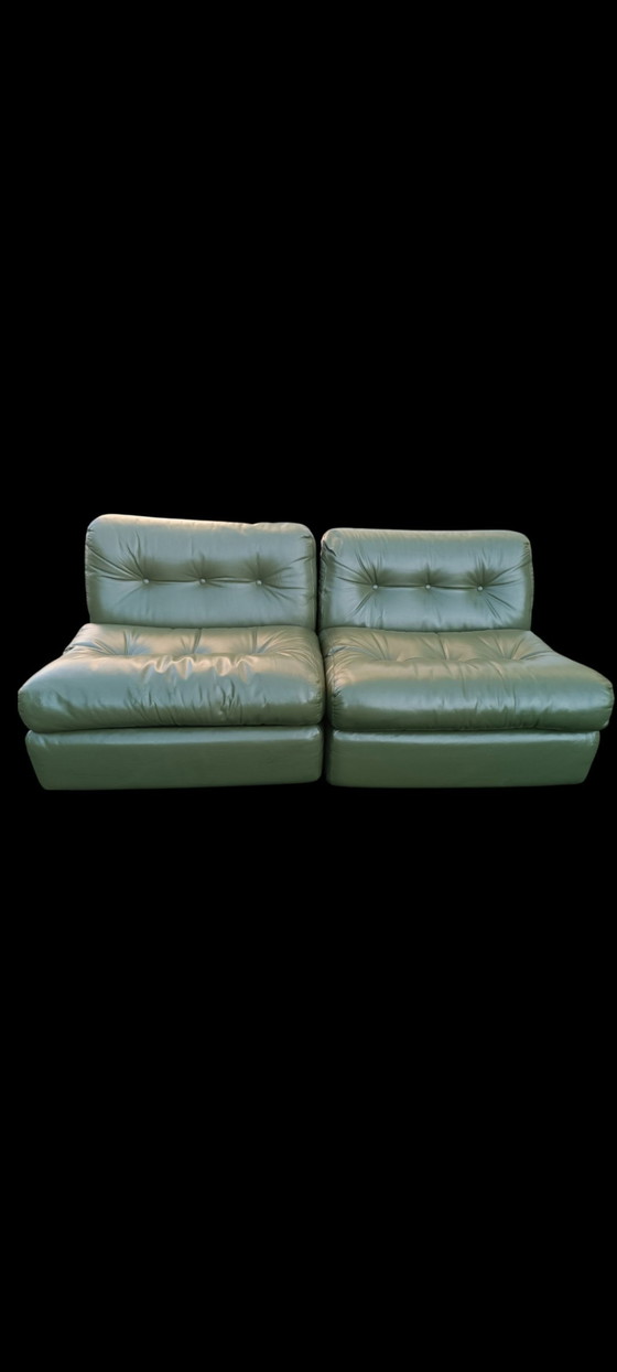 Image 1 of Pair Of Mario Bellini Amanta Fireside Chairs