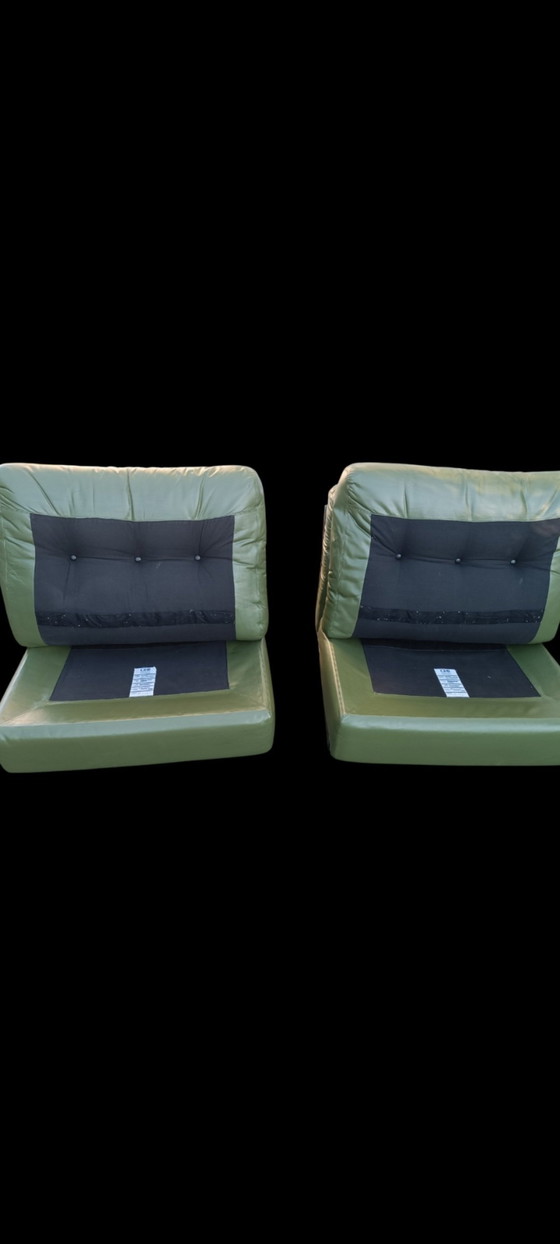 Image 1 of Pair Of Mario Bellini Amanta Fireside Chairs