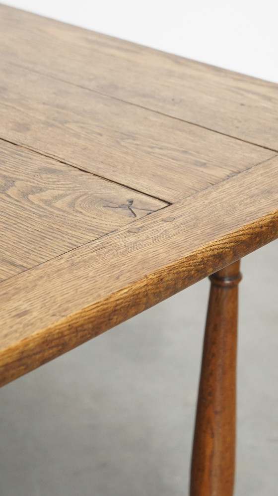 Image 1 of 10 -Person Oak Dining Table