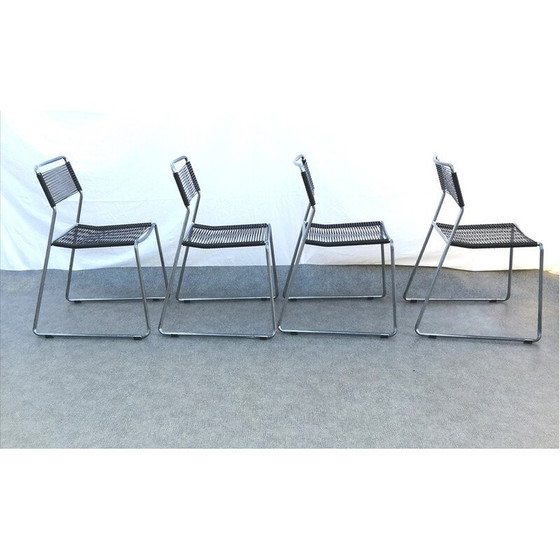 Image 1 of Set of 4 vintage Melker 'spaghetti' chairs by Lisa Norinder for Ikea, 1990