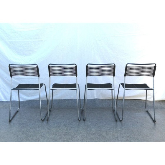 Image 1 of Set of 4 vintage Melker 'spaghetti' chairs by Lisa Norinder for Ikea, 1990