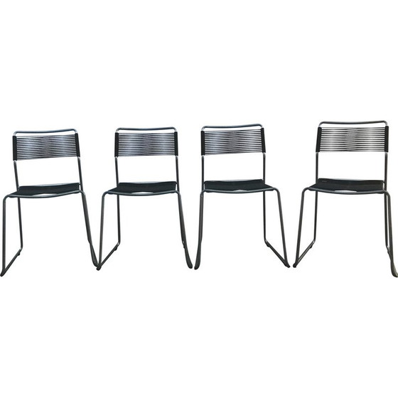 Image 1 of Set of 4 vintage Melker 'spaghetti' chairs by Lisa Norinder for Ikea, 1990