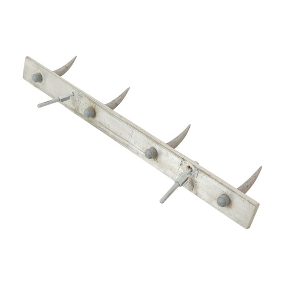 Image 1 of Industrial Butchers Rack Coat Rack 4 Hooks