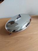 Alessi candy box Peyrano by Alessandro Mendini stainless steel silver