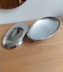 Alessi candy box Peyrano by Alessandro Mendini stainless steel silver