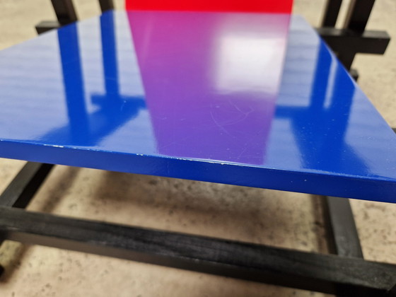 Image 1 of Red Blue Chair By Gerrit Rietveld Replica, 1980 (1)