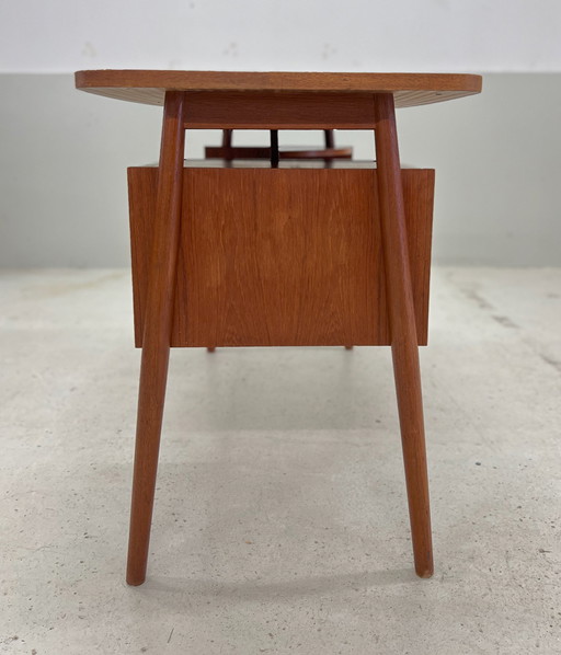 Petite Teak Desk By Gunnar Nielsen For Tibergaarden.