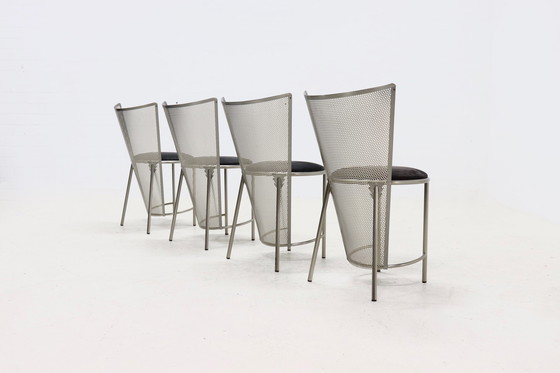 Image 1 of Frans van Praet for Belgo Chrom Sevilla Dining Chairs 