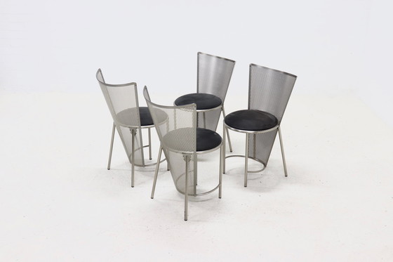 Image 1 of Frans van Praet for Belgo Chrom Sevilla Dining Chairs 