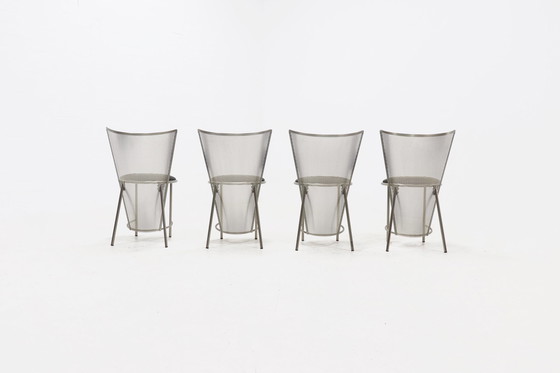 Image 1 of Frans van Praet for Belgo Chrom Sevilla Dining Chairs 