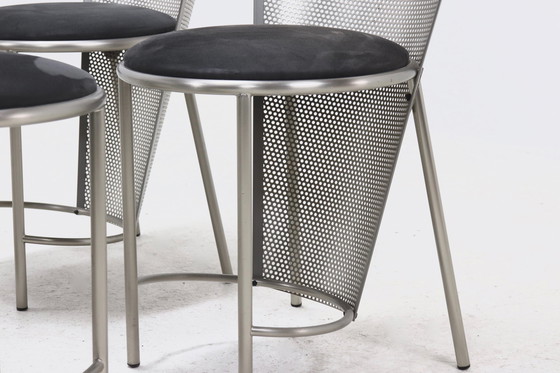 Image 1 of Frans van Praet for Belgo Chrom Sevilla Dining Chairs 