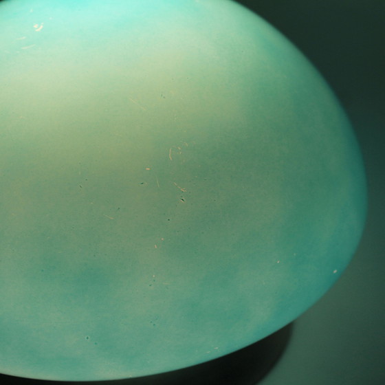 Image 1 of Lampada a fungo in vetro blu dell'era spaziale