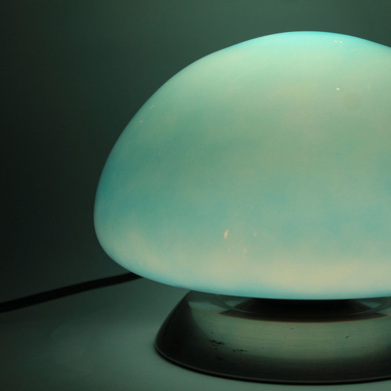 Image 1 of Lampada a fungo in vetro blu dell'era spaziale