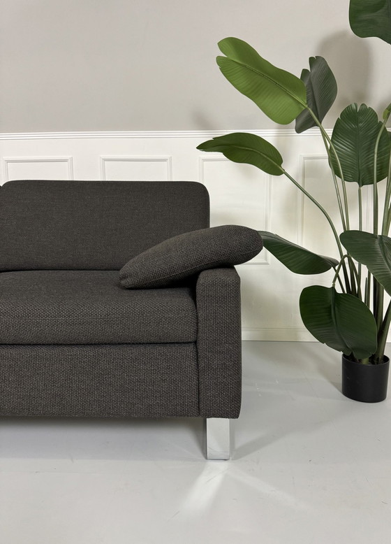 Image 1 of Brühl Alba designer sofa couch gray fabric set