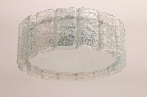 Lustre Doria Leuchten en verre dépoli