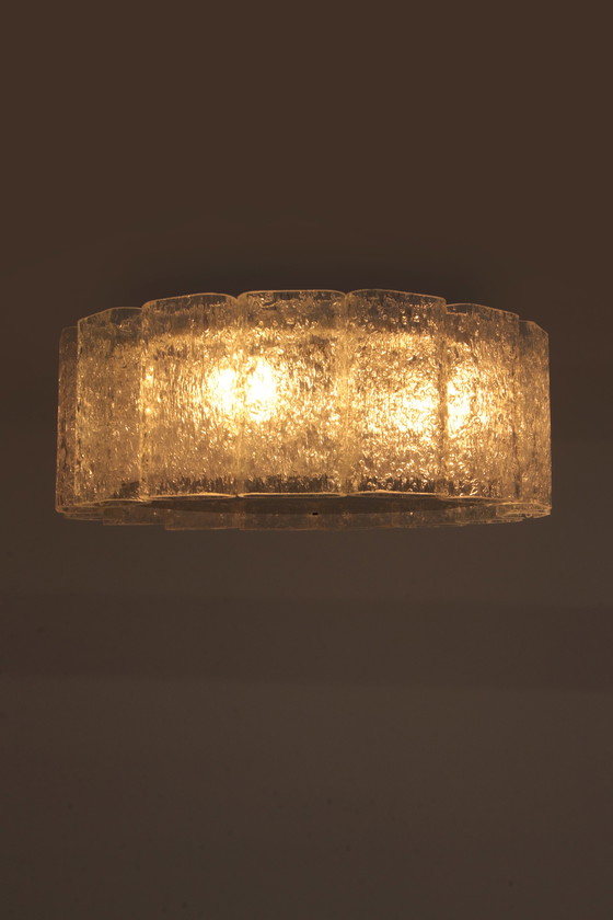 Image 1 of Doria Leuchten ice glass ceiling lamp