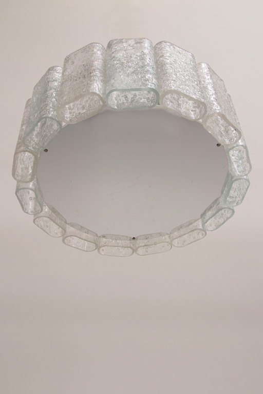 Lustre Doria Leuchten en verre dépoli