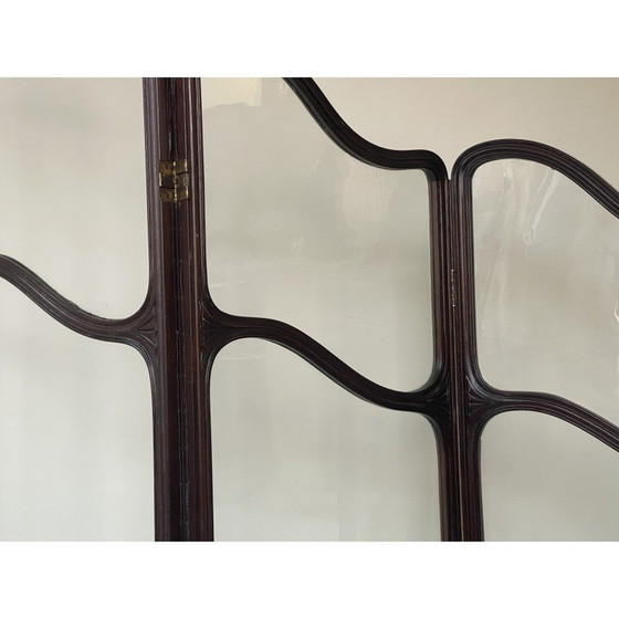 Image 1 of Vintage screen in mahogany and glass Art Nouveau, United Kingdom 1900