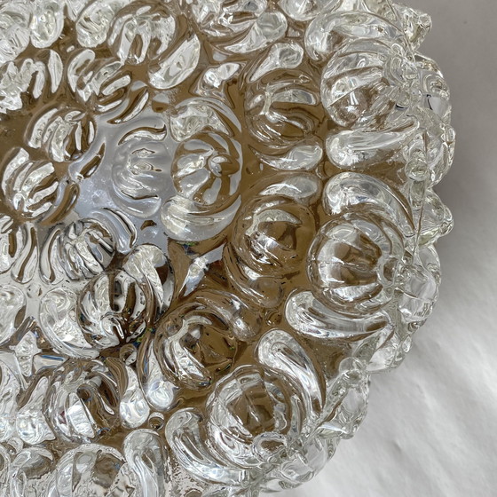 Image 1 of Lampada da parete a soffitto in vetro spesso 1970 1980 anni settanta anni ottanta luce antica trasparente