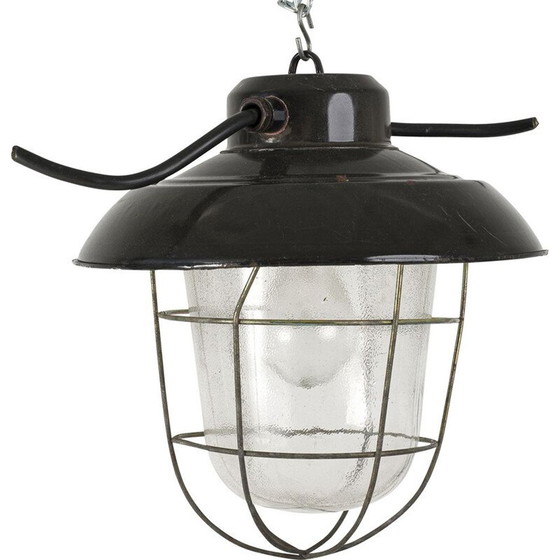 Image 1 of Vintage Industrial hanging lamp 1960s