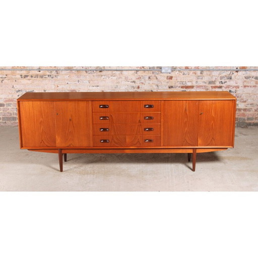 Danish mid century teak and rosewood sideboard, 1960s