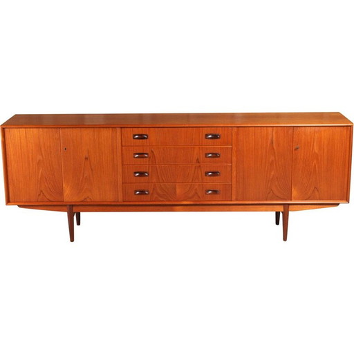 Danish mid century teak and rosewood sideboard, 1960s