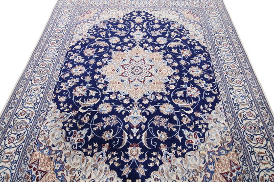 Image 1 of Original Hand-Knotted Persian Carpet Nain 9 La Fine With Silk 245 X 195 Cm Top Condition