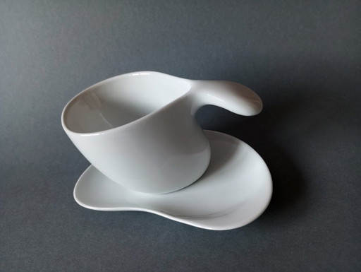 Alessi Future System Teacup Pair Designed By Jan Kaplicky 2008