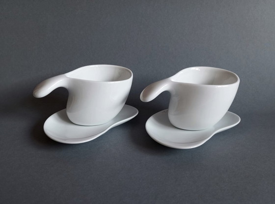 Image 1 of Alessi Future System Teacup Pair Designed By Jan Kaplicky 2008