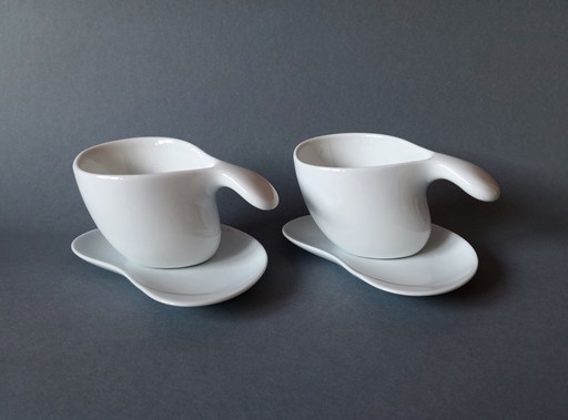 Alessi Future System Teacup Pair Designed By Jan Kaplicky 2008