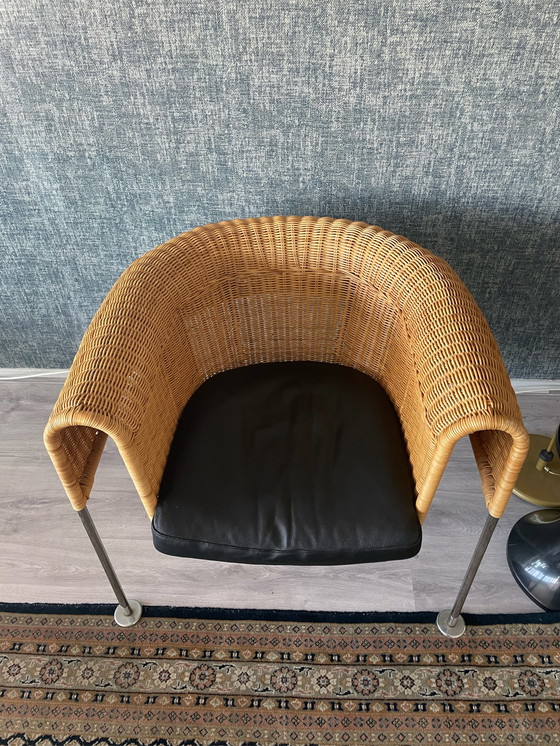 Image 1 of Fauteuil en rotin vintage