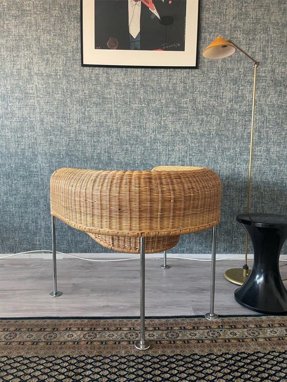 Image 1 of Fauteuil en rotin vintage