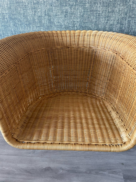 Image 1 of Fauteuil en rotin vintage