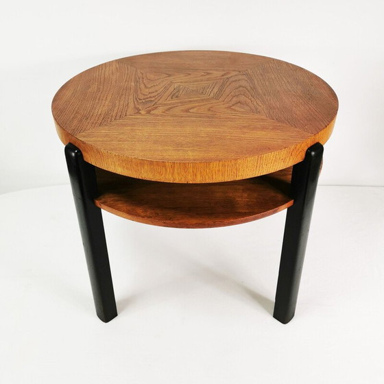 Image 1 of Art Deco vintage round coffee table, Denmark 1930s