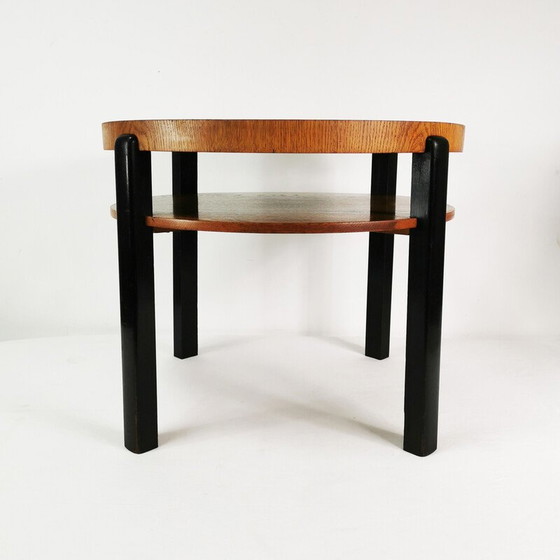 Image 1 of Art Deco vintage round coffee table, Denmark 1930s