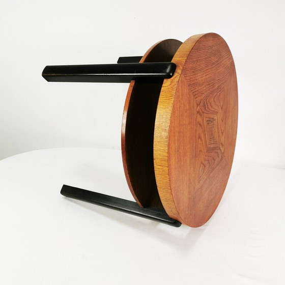 Image 1 of Art Deco vintage round coffee table, Denmark 1930s