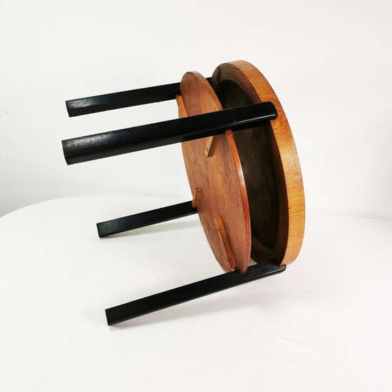 Image 1 of Art Deco vintage round coffee table, Denmark 1930s