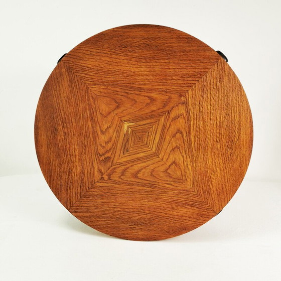Image 1 of Art Deco vintage round coffee table, Denmark 1930s