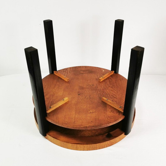 Image 1 of Art Deco vintage round coffee table, Denmark 1930s