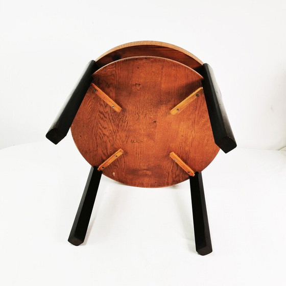Image 1 of Art Deco vintage round coffee table, Denmark 1930s