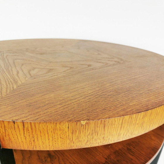 Image 1 of Art Deco vintage round coffee table, Denmark 1930s
