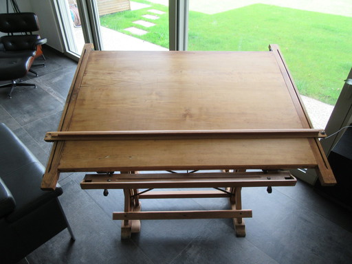 Vintage Architect's Drawing Table From Jacques Nassheuer