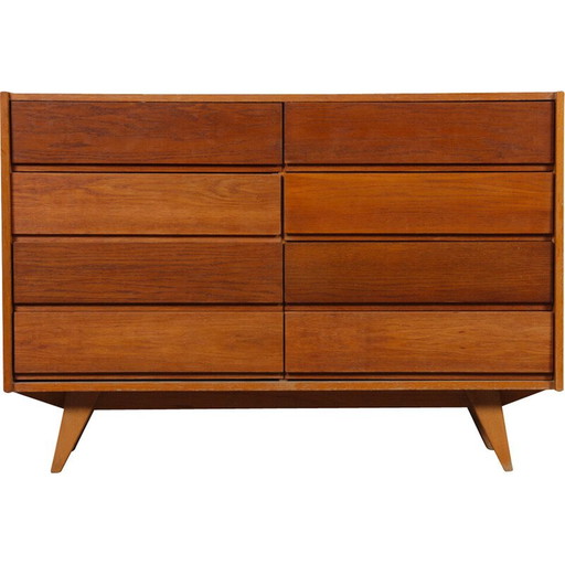 Vintage wooden chest of drawers model U-453 by Jiri Jiroutek for Interier Praha, Czechoslovakia 1960