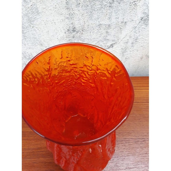 Image 1 of Vintage vase in orange glass, 1960s