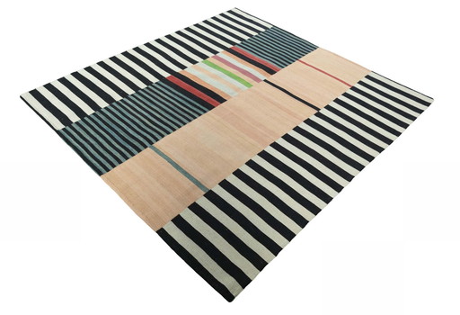 Hand-woven designer kilim - 213 X 199 Cm