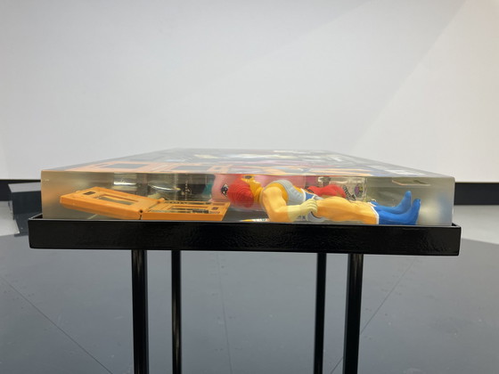 Image 1 of Time Capsule 1980s Epoxy Salon Table