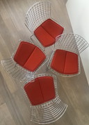 4 Knoll Bertoia side chairs