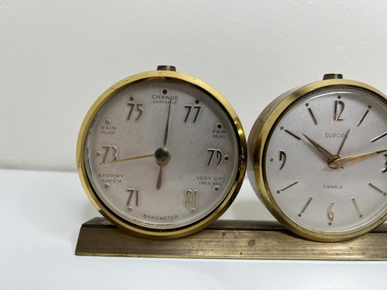 Image 1 of Jewels 7 Vintage Clock - Barometer - Thermometer
